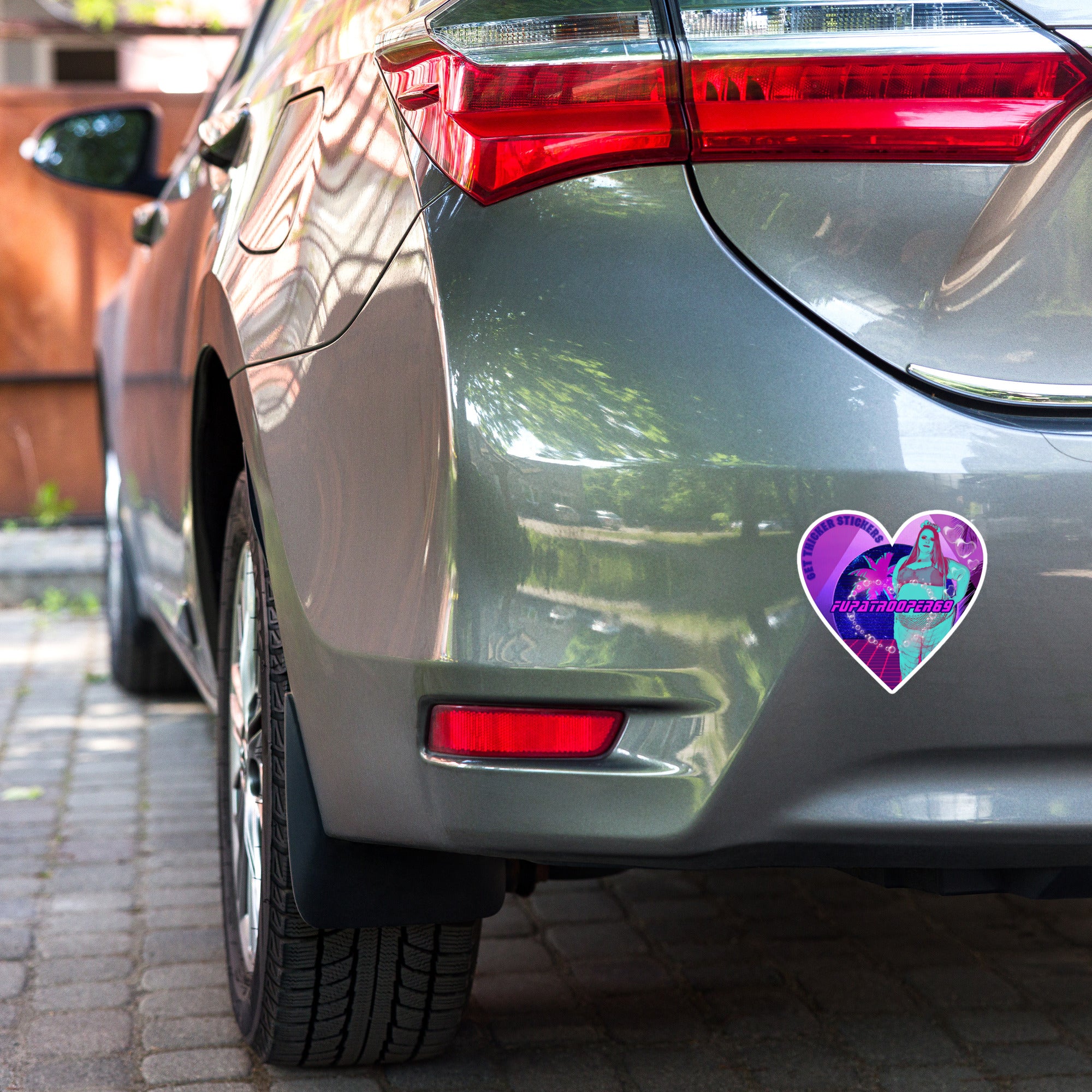 FupaTrooper69 x GetThickerStickers Collab Sticker | BBW Sticker | Sexy Retro Vinyl Decal